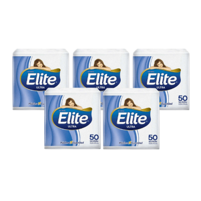 Servilletas Cóctel Elite Blanca Pack 5 un.