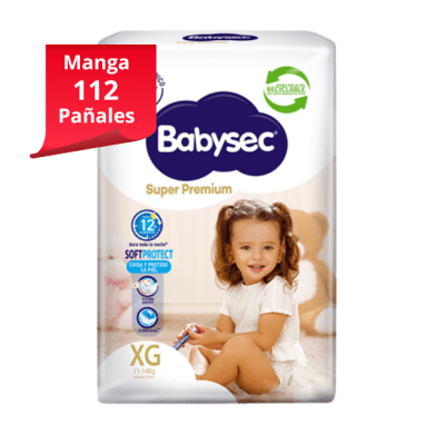 Manga 8 Babysec Super Premium Talla XG 14 un.