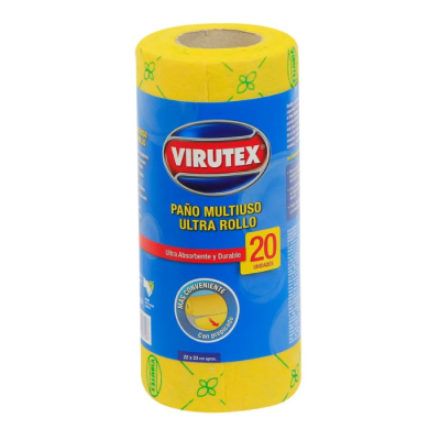 Paños Multiusos Ultra Rollo Virutex 20 un.
