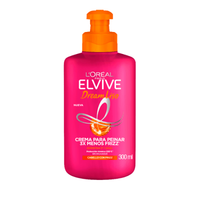 Crema de Peinar Elvive Dream Liso Efecto Keratina 300 ml.