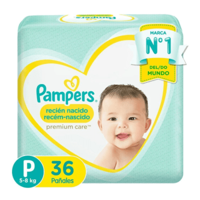 Pañales Pampers Premium Care Talla P 36 un1