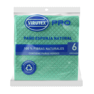 Paño Esponja Fibra Natural Virutex 6 un1