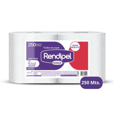 Toalla de Papel Rendipel Max Industrial 250 mt.1