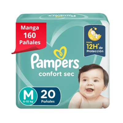 Manga 8 Pampers Confort Sec Talla M 20 un.1