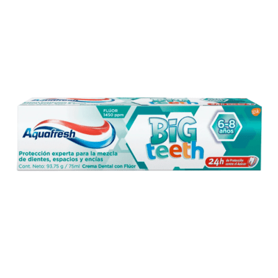 Pasta Dental Aquafresh Big Teeth 6-8 años 93,7 g.1