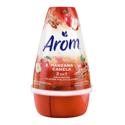 Aromatizante Ambiental Arom Cono Gel Manzana Canela 190 gr.1