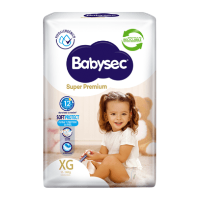 Pañales Babysec Super Premium Talla XG 14 un.