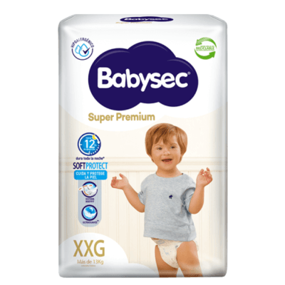 Pañales Babysec Super Premium Talla XXG 14 un.1