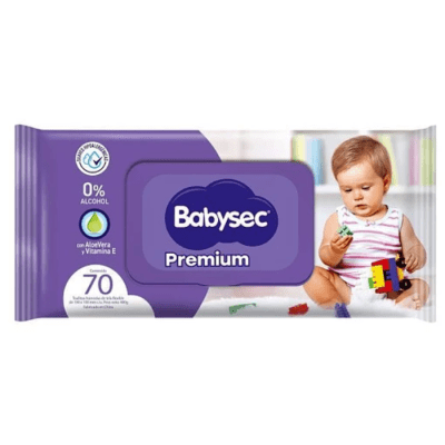 Toallas Húmedas Babysec Premium 70 un.