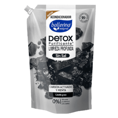 Acondicionador Ballerina Detox Carbón Activado & Menta Doypack 750 ml1