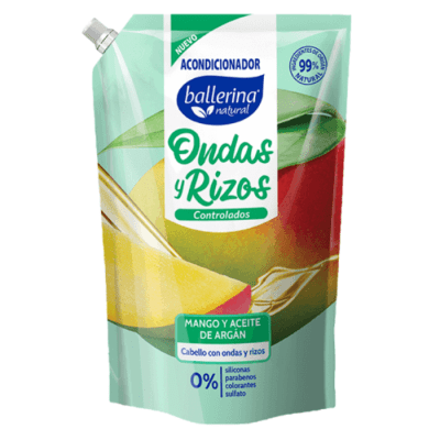 Acondicionador Ballerina Ondas & Rizos Doypack 750 ml.1