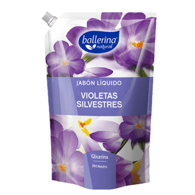 Jabón Líquido Ballerina Violetas Silvestres 750 ml.