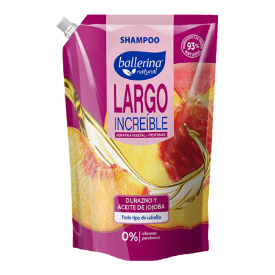 Shampoo Ballerina Largo Increible Doypack 750 ml.1
