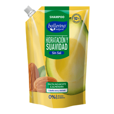 Shampoo Ballerina Sin Sal Palta & Almendra Doypack 750 ml.1