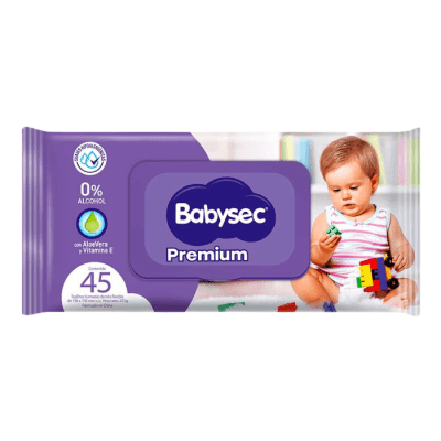 Toallas Húmedas Babysec Premium 45 un.