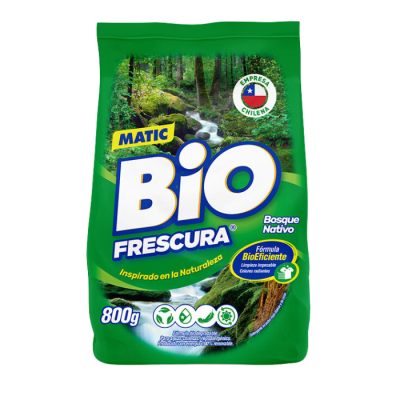 Detergente en Polvo Bio Frescura Bosque Nativo 800 gr.1