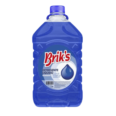 Detergente Líquido Briks Matic Azul 5 L.