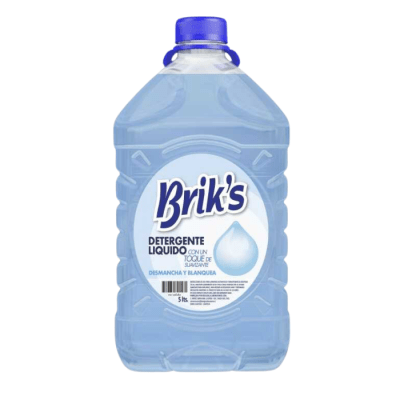 Detergente Líquido Briks Matic Celeste 5 L.