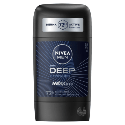 Desodorante Barra Nivea Men Deep Black Carbón 54 g.