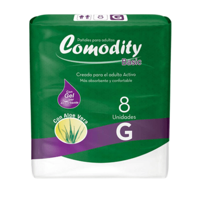 Pañales Adulto Comodity Basic Talla G 8 un.1