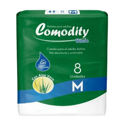 Pañales Adulto Comodity Basic Talla M 8 un.1