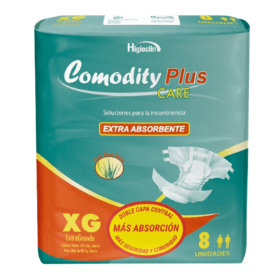 Pañales Adulto Comodity Plus Talla XG 8 un.1