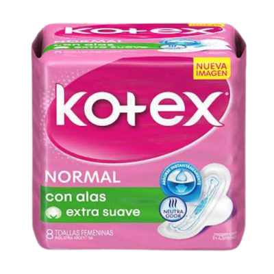 Toallas Higiénicas Kotex Normal Día Tela Suave 8 un.1