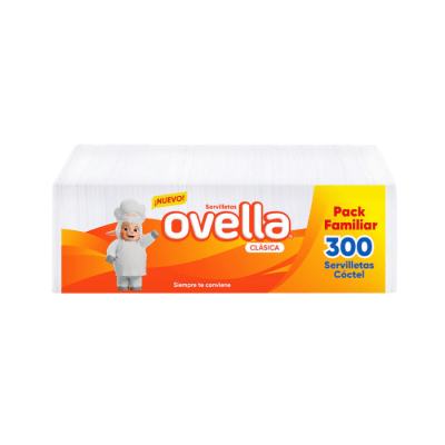 Servilletas Cóctel Ovella Clásica 300 un.1