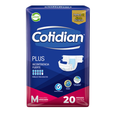 Pañal Adulto Cotidian Plus Talla M 20 un.1