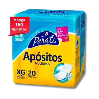 Manga 8 Paq. Apósitos Para Tí Talla XG 20 un.