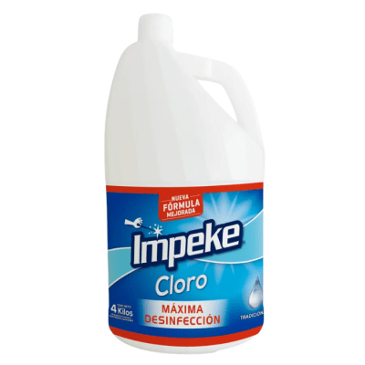 Cloro Concentrado Ultra Poder Impeke 4 Kg.