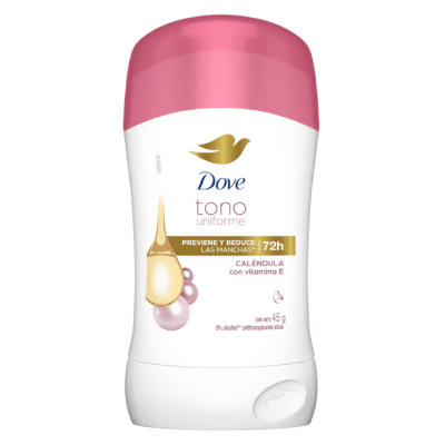Desodorante Barra Dove Mujer Tono Uniforme Calendula 45 g.1