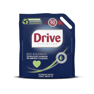 Detergente Líquido Drive Bio-Enzimas Recarga 3 L.1