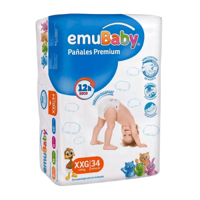 Pañales Emubaby Premium Talla XXG 34 un.1