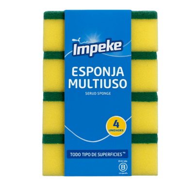 Esponja Lisa multiuso Impeke 4 un.
