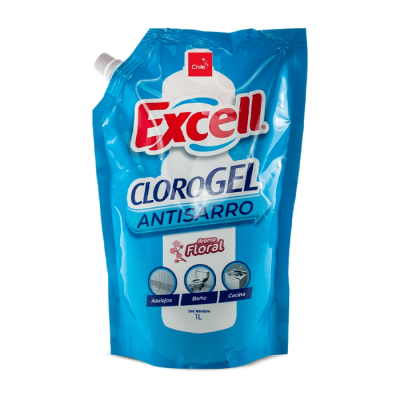 Cloro Gel Excell Floral Doypack 1 L.1