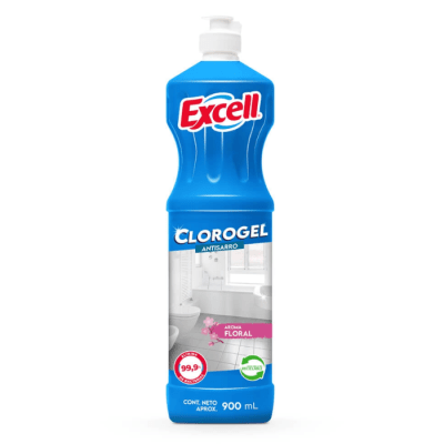 Cloro Gel Excell Floral 900 ml. 1