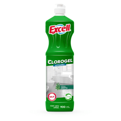 Cloro Gel Excell Menta 900 ml. 1