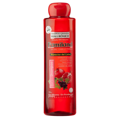 Shampoo Familand Bio Sin Sal Granada- Uva Hialurónico 750 ml.1