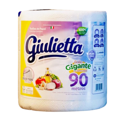 Toalla de Papel Giulietta 400 hojas 1 rollo.1
