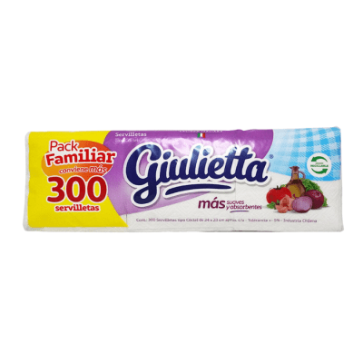 Servilletas Cóctel Giulietta 300 un.