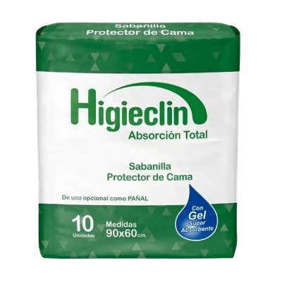 Sabanilla Protector de Cama Higieclin con Gel 10 un.1