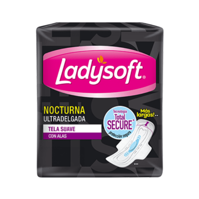 Toallas Higiénica Ladysoft Nocturna Tela Suave 7 un.1