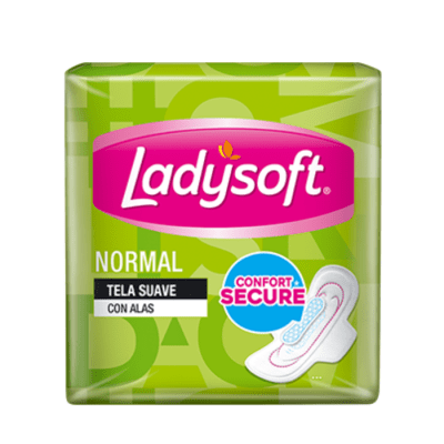Toallas Higiénicas Ladysoft Normal con Alas 8 un.