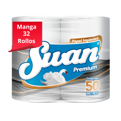 Manga Papel Higiénico Swan Mi Hogar 50 mt 32 Rollos.