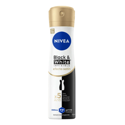 Desodorante Spray Nivea Mujer Black & White Toque de Seda 150 ml.1