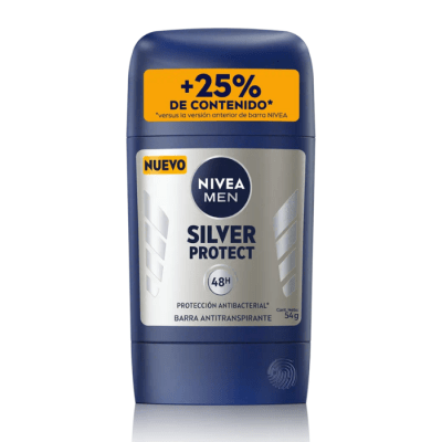 Desodorante Barra Nivea Men Silver Protect 54 g.