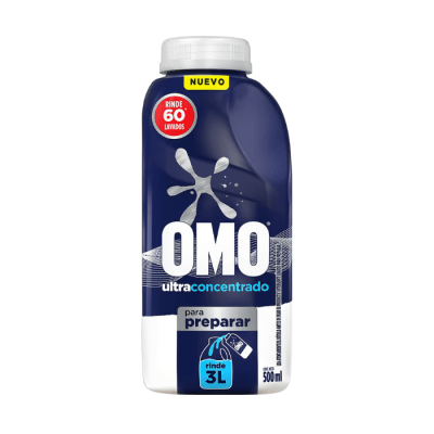 Detergente Líquido Omo para Diluir Ultra Power 500 ml.