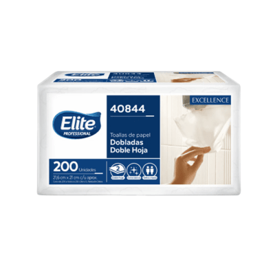 Toalla Interfoliada Elite Doble Hoja 200 UN.