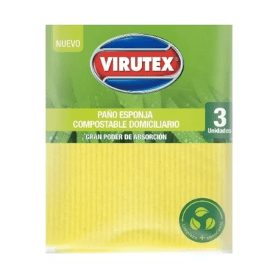 Paño Esponja Virutex Natural 3 Un.1